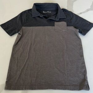 Under Armour Kids Polo - Dark Gray and Light Gray